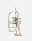 Flugel Horn Nicke Bb Flat 4 Valve With Hard Case Mouthpiece Flugelhorn