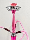 Pink Glass Hookah Set 3 Hose Tobacco Water Pipe W  Matching Carrying Case