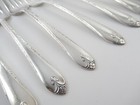 Wm Rogers International Exquisite 7 Salad Forks  Silverplate Flatware