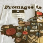 1987 Vintage Fromages De France Sopexa Pure Cotton Tea Towel Cheese Map Unused