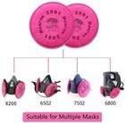50 Pairs 100pcs Replacement 2091 Filter For 6200 6800 7502 7000 ff-4 Respirator