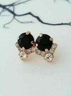 4 00ct Lab-created Black Aaa Diamond Solitaire Stud Earring 14k Rose Gold Finish