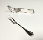 Christofle France Spatours Silverplate Dinner Forks 8  Set Of 8 Pre Owned