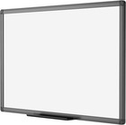 Magnetic Dry Erase White Board  48 X 36 Inches  Black Aluminium Frame