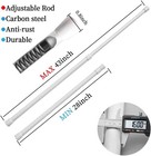 Adjustable Length Spring Tension Curtain Rod For Window Kitchen bathroom doorway