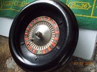 Vintage E s  Lowe Roulette Wheel And Felt Player s Mat