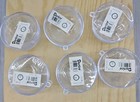 Lot Of 6 New 2 Pc Darice 80mm Clear Ball Ornaments Christmas Crafts Keep Sake