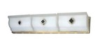 Waldorf Astoria Deco Style Slip Shade 3 Light Glass Sconce