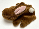 Bunny Hand Puppet  Brown Rabbit Plush Easter Stuffed Animal Toy  Cute