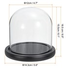 6 1 x4 7  Clear Cloche Glass Dome Bell Jar Display Case Tabletop Centerpiece