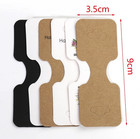 50pcs Foldable Kraft Jewelry Display Cards Necklace   Bracelet Packaging Tags