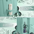 Folding Climber Utility Cart With Adjustable Handle Hidden Lid Cup For Office