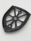 Cast Sad Iron Trivet Antique Metal Footed Sadiron 6 X 4 25 Inches Vintage Rusty
