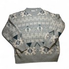 Rare Vintage 90s Geometric Knit Sweater The Men s Store At Sears Sz L