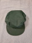 Vtg Old Pleated Green Engineer Railroad Cap Size 7 1 8