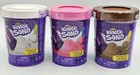 Lot Of 3 New   Sealed Kinetic Sand 4oz Ice Cream Tub Pink White Brown Full Set 
