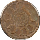 1787 N6-w Fugio Cent Pcgs Au50 States United 4 Cinquefoils W6730 R3