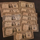 1935   1957 Well Circulated One Dollar Silver Certificate Bills Note Lot Of 69
