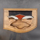 Vintage Bob Mcwilliams Kaleidoscope Stained Glass   Wood Stand Only