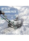 Lithelli Cordless Brushless Snow Blower 20 Inch 4 0 Ah Batteries Charger 2x2040v
