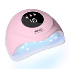 Uv Led Nail Lamp  72w Nail Dryer For Gel Polish With 24 Led Beads 3 Timer Pink