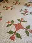 Antique  reel  Applique Quilt   Estimate 1860s-1870  Beautiful 