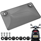 Motorcycle License Plate Coverclear Unbreakable Motorbike Protector W screw Cap