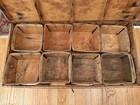 Antique Primitive Wooden Berry Strawberry Crate With 24 Berry Baskets