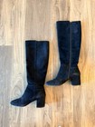 Cole Haan Black Suede Knee High Boots Women   s Size 8