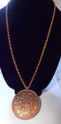 Vtg Bell Trading Post Copper 1950 s Native American Indian Pendant Necklace 31 