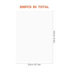 200pcs Photo Storage Plastic Sheets Laminating Paper Thermal Laminating Pouches