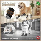 4-pack Anti-slip Dog Socks With Strong Grip Paw Protection For Pets     