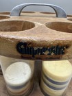Vintage Chip-a-dale Poker Caddy Wooden Rotating Carousel Beverly Hills Ca 6 Slot