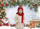 10x8 Ft Christmas Photography Backdrops Rustic White Wooden Wall Background