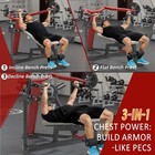 3-in-1 Adjustable Bench Chest Press Workout Machine  Bench Press For Home Gym