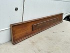 52  Eastlake Walnut burl Panel Pediment Wooden Crown Crest Topper Door Header