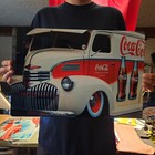 Coca-cola Vintage Truck 12x18 Inch Metal Poster 