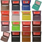 Genuine Leather Expandable Business Credit Card Id Holder Wallet Color
