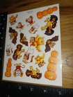 Vintage Stickers halloween  Carlton Cards  White monsters 1 Sheet    stkc 