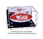 Mini- Miniature Football Display Case W  Gold Risers Mirror   Wall Mount  a005 
