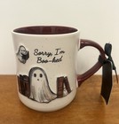 New Halloween Sorry Im Boo- Ked Ghost Double Sided Book Mug