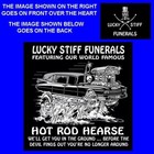 Lucky Stiff Funeral Devil Can t Catch Hot Rod Hearse Undertaker Work Shirt Sk107