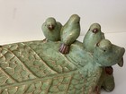 Vintage Don Drumm Studios Pottery Birds Perched On Leaf Serving Dish Tray 12      