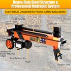 7 Ton Electric Log Splitter Compact Horizontal Power Wood Splitters Machine New