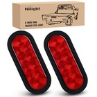 Nilight 6  Oval Led Trailer Tail Lights red  Taillights Red 6  Tail Lights 2pcs