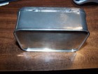 Vintage Embossed Metal Hinged Tin Box 3 X 4 1 2 X  1 3 4 