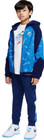 New   Nike Boy s Blue Swoosh All Over Hooded Full Zip Jackets Size Large  52