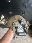 Emerson Fast Helmet Tactical Airsoft Combat Helmet Adjustable W headset   Pouch