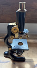 Antique Bausch   Lomb Optical Co Microscope 9mm   16mm Missing 4mm Lens  Brass