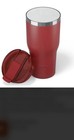 Rtic 20oz Essential Tumbler Red Ceramic Lined Travel Mug Insulated Cup W Lid